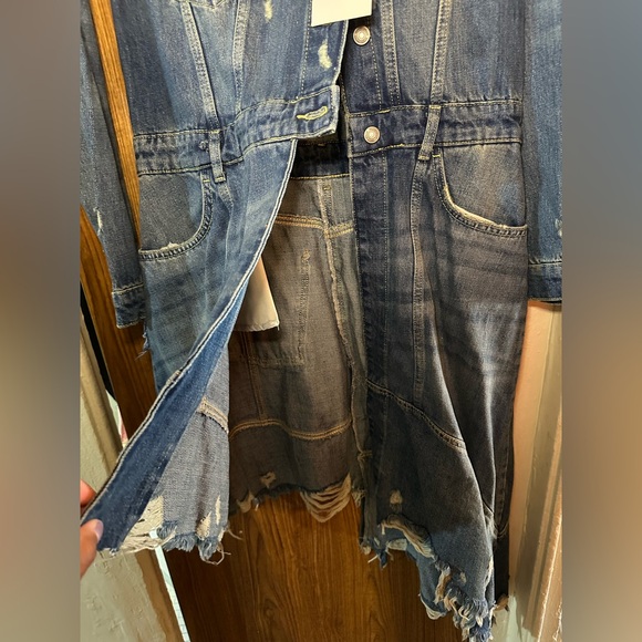Zara Ripped denim jacket dress - Picture 5 of 11